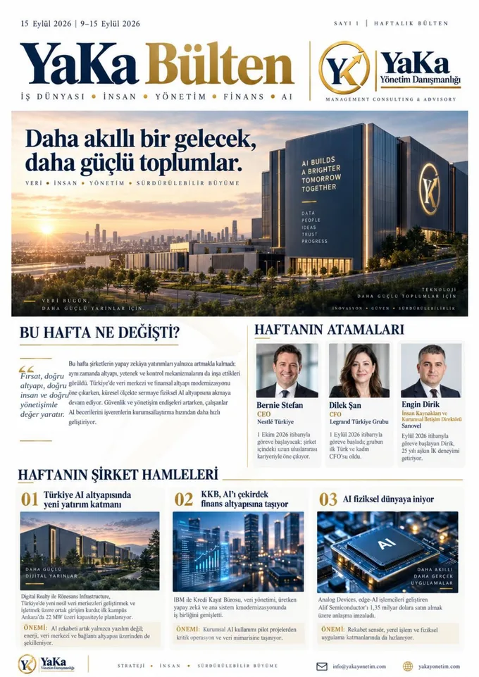 YaKa Bülten Sayı 1 kapağı